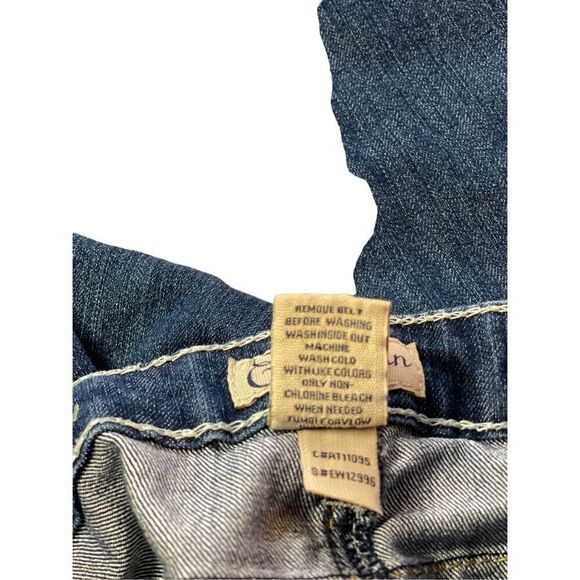 Earl Jean Womens Blue Low Rise Relaxed Straight Crop Jeans Size 6 - Picture 11 of 14